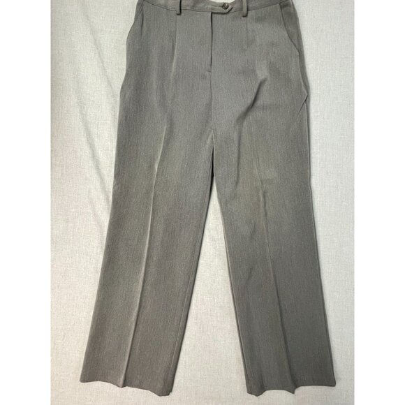 SAG Harbor Women's Petite 12P Light Grey Casual Formal Dress Pants Used - Picture 1 of 8